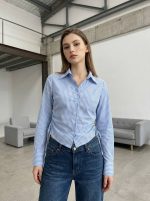 Camisa Iria rayitas frunces - Imagen 5