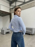 Camisa Iria rayitas frunces - Imagen 6