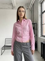 Camisa Iria rayitas frunces - Imagen 3