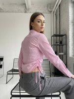 Camisa Iria rayitas frunces - Imagen 4