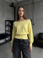 Jersey murciélago cuello barco - Imagen 2