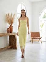 Vestido Barbara blonda