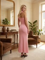 Vestido Dalia asimétrico chal brazo - Imagen 2