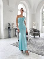 Vestido Yanila crep bardot