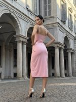 Vestido balconette blonda - Imagen 5